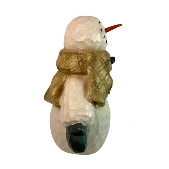 Snowman Night Light Figurine Prim Holiday Decor Lamp Electric Crazy Mountain - Picture 3 of 6